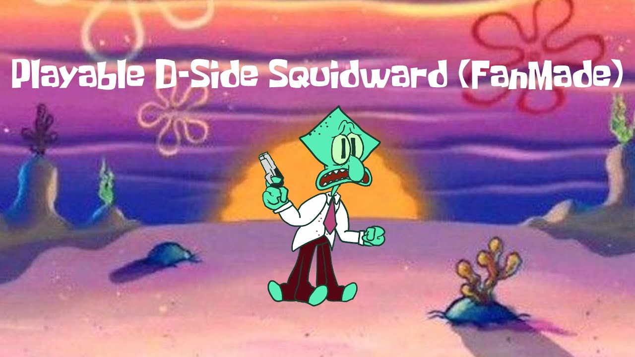 Friday Night Funkin' D-Side - Squidward Scared Of Mario.EXE (It's A Me - But Squidward Sing It) Mod
