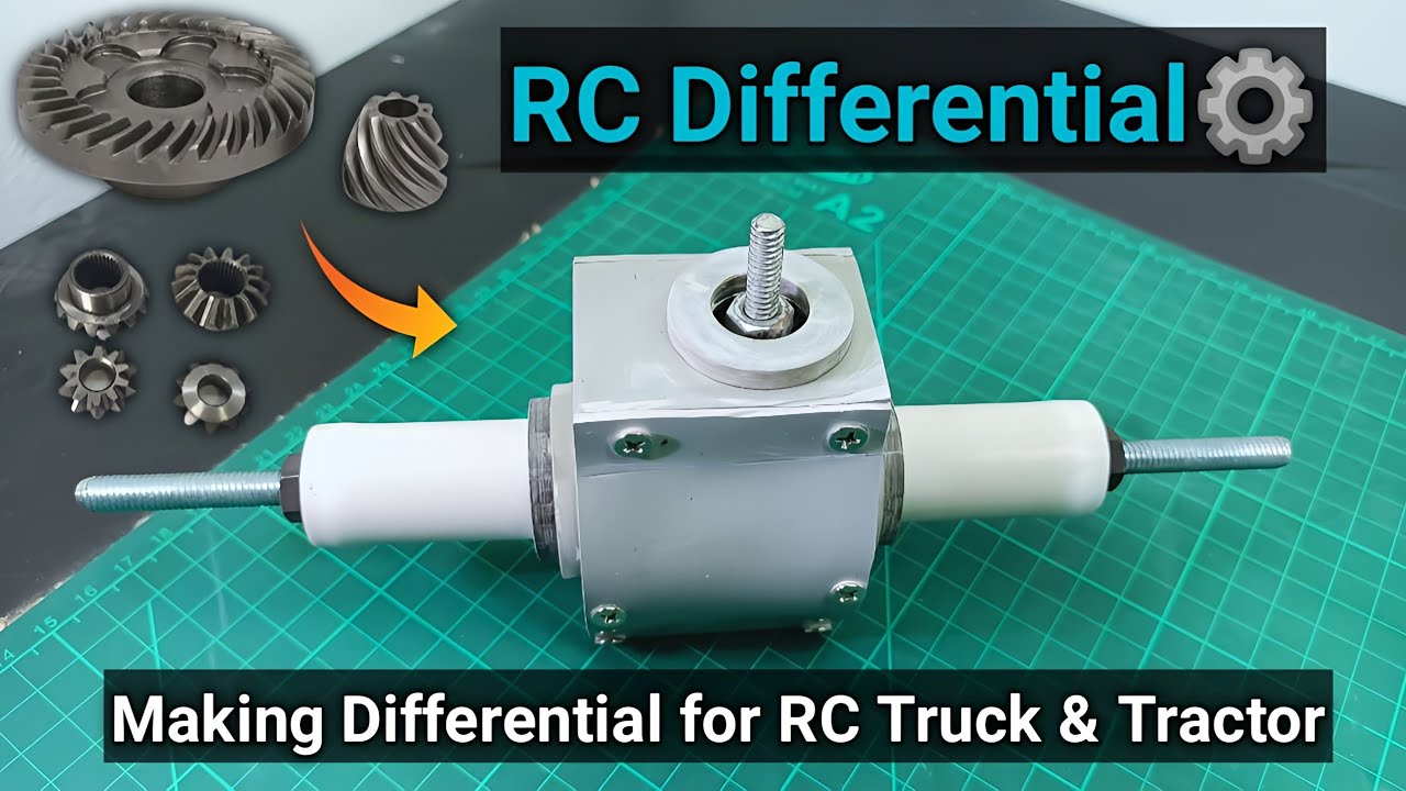 HOW TO MAKE DIFFERENTIAL GEAR ⚙️ 🔥 || #diyprojects  #differentialgear #rccar #rc
