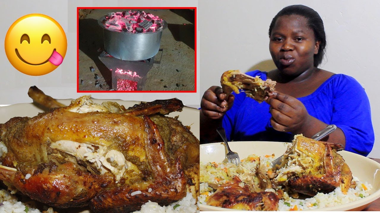 😋NTA FURU,DORE UKO WAKOTSA INKOKO YOSE IRIMO UMUCERI/HOMEMADE WHOLE CHICKEN WITH RICE,GUTEKA INKOKO