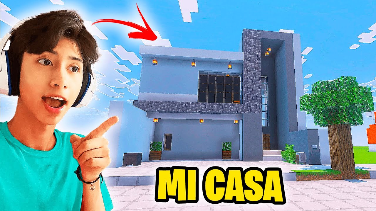 ¡CONSTRUÍ MI CASA DE LA VIDA REAL EN MINECRAFT! - BROLAND