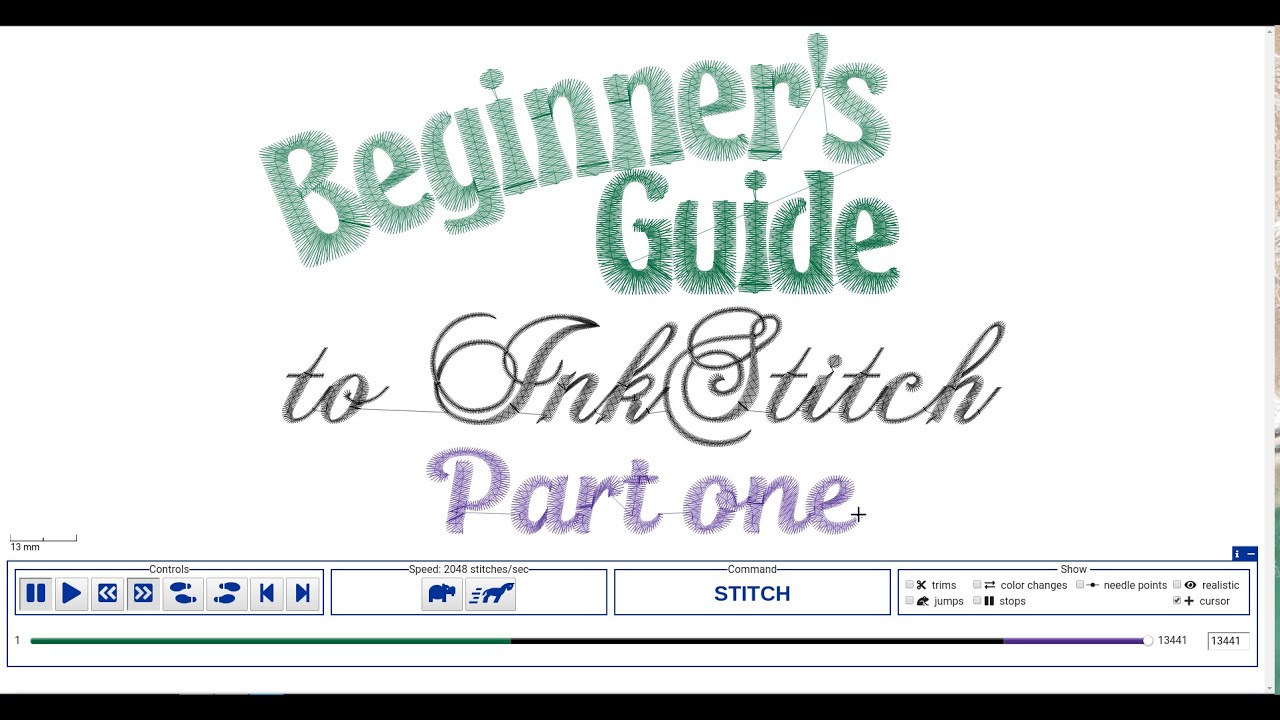 Inkstitch - Beginners guide part 1
