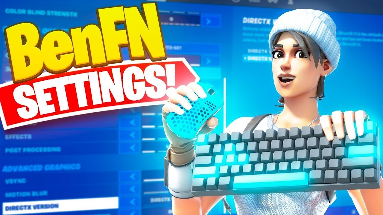 Безумные настройки клавиатуры и мыши в Fortnite от BenFN! (AIMBOT)