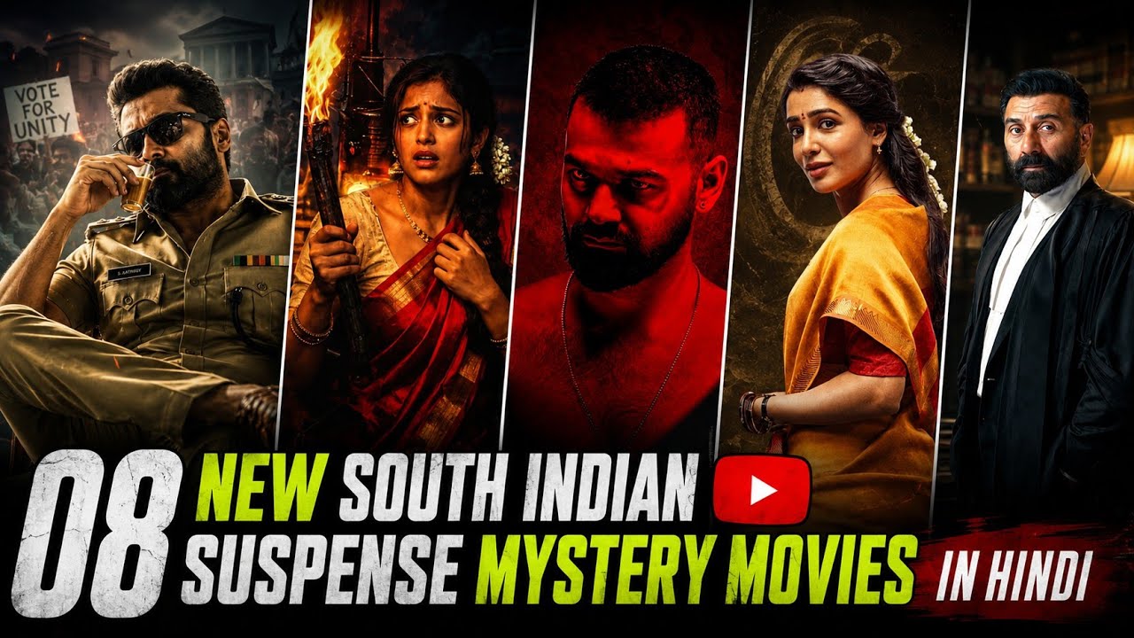 Top 8 New south indian suspense thriller movies in hindi 2026 | south murder mystery movies hindi