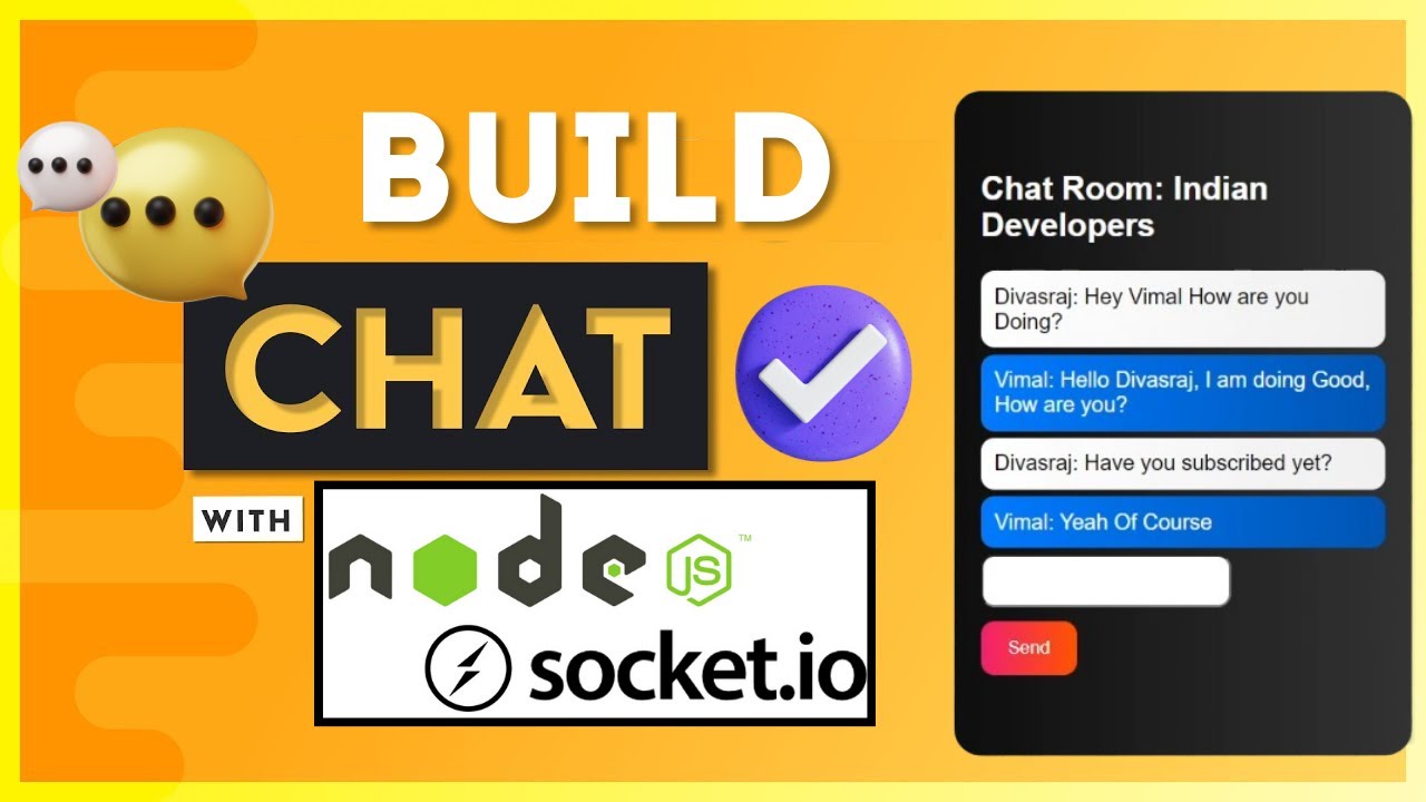 Build a Chat App in 1 Hour with Socket.io & Node.js | Realtime Chat Application