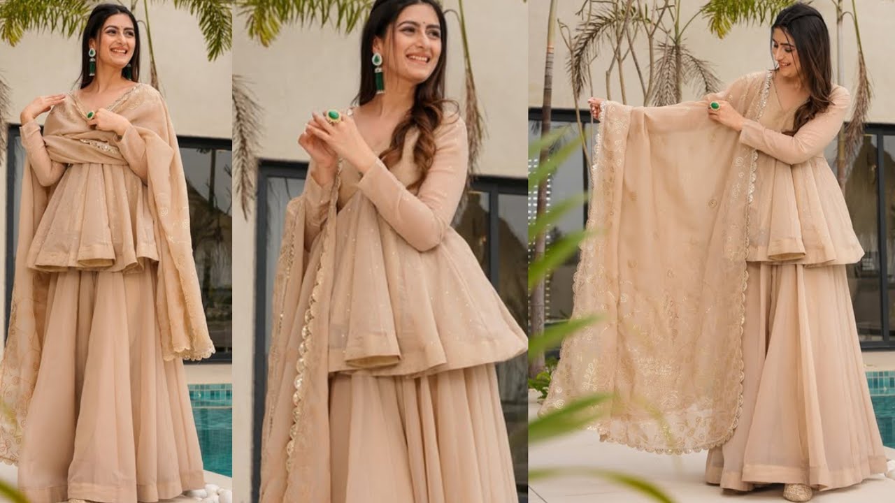 Anarkali Dress Cutting And Stitching/ Peplum Kurti Cutting And Stitching/ Anarkali Frock Cutting