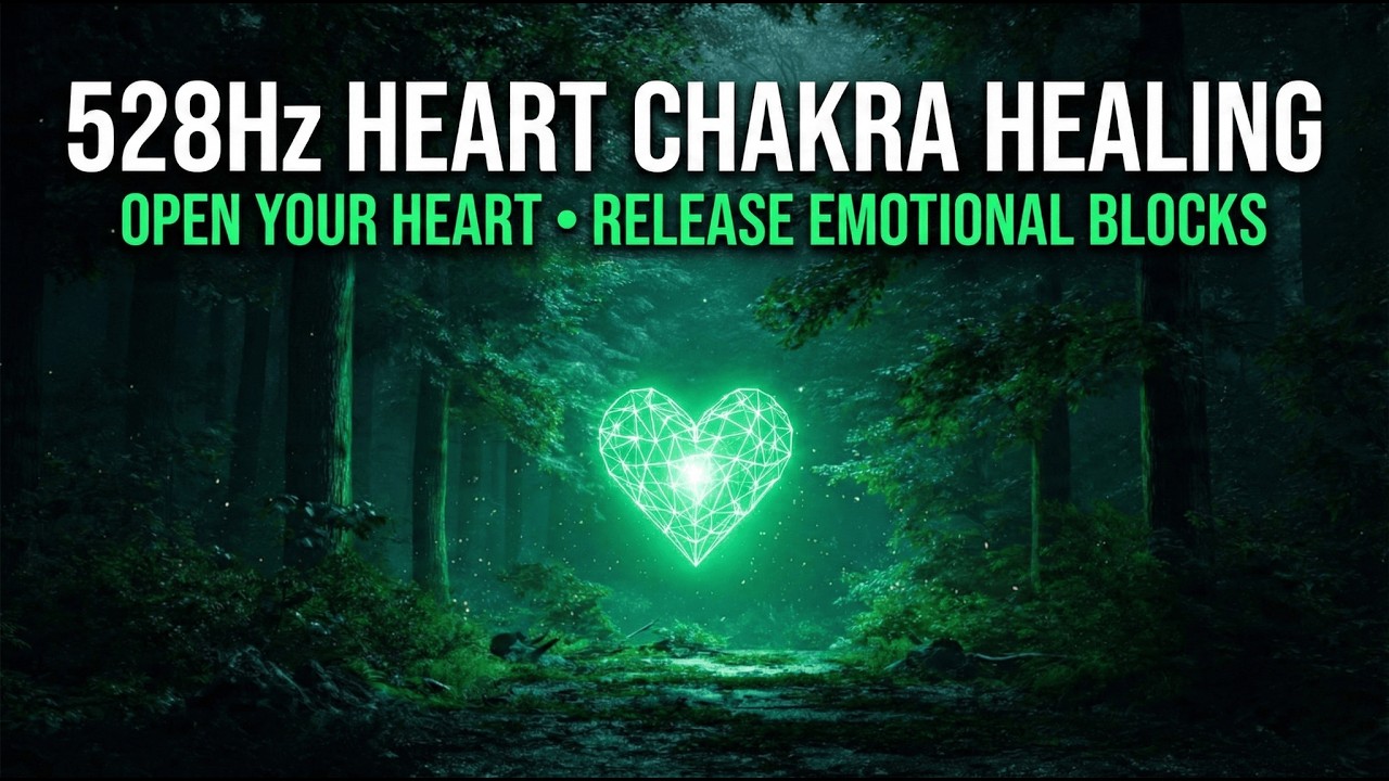 528Hz Heart Chakra Healing 💚 Open Your Heart • Release Emotional Blocks