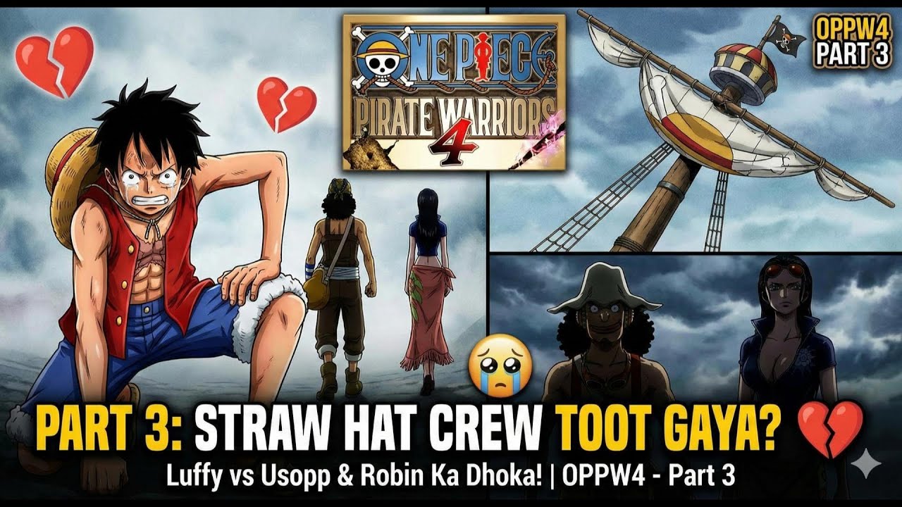 Straw Hat Crew Toot Gaya? 💔 Luffy vs Usopp & Robin Ka Dhoka! | OPPW4 Part 3 - One peice