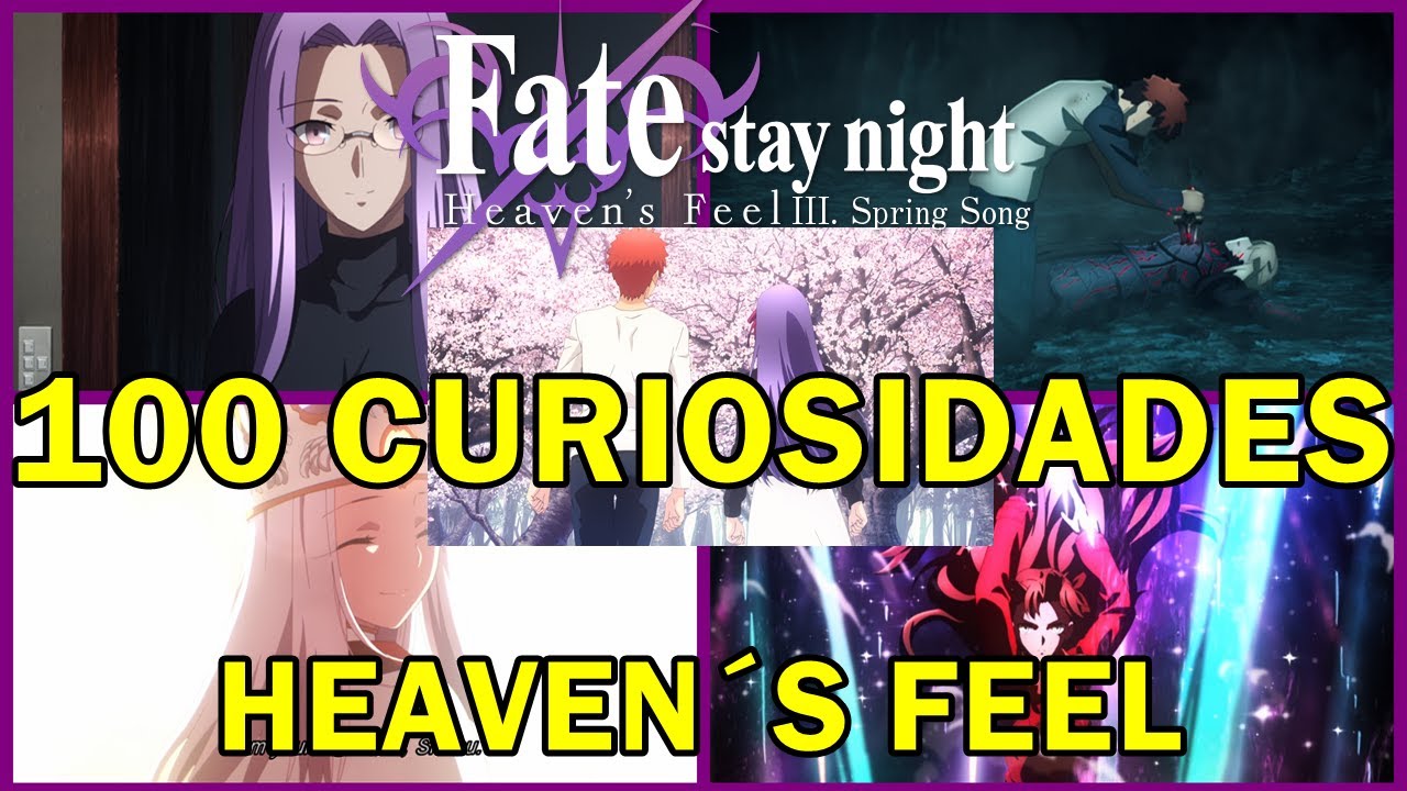 100 Curiosidades de Fate/Stay Night Heaven´s Feel