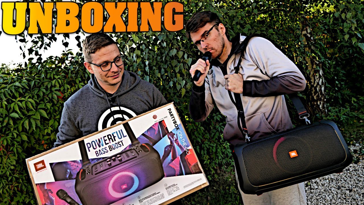 JBL PARTYBOX On-The-Go UNBOXING - pierwszy na polskich jutubach