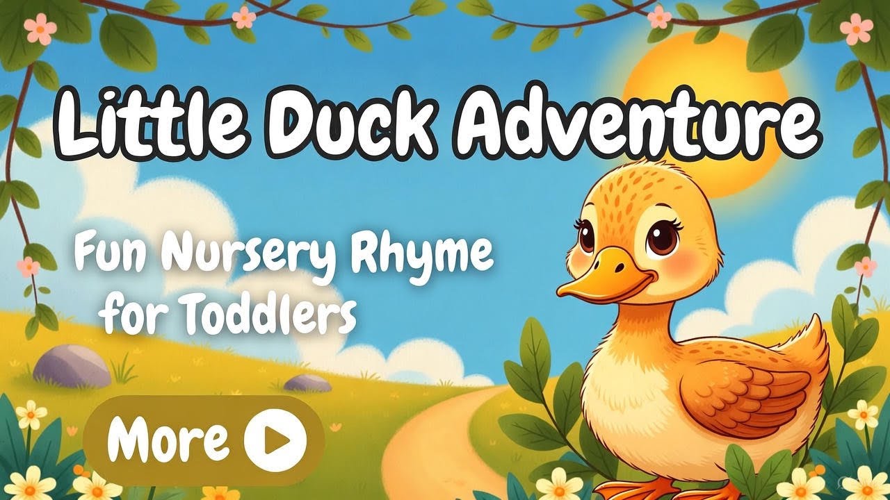 Little Duck Adventure 🦆🌞 | Fun Nursery Rhyme for Toddlers