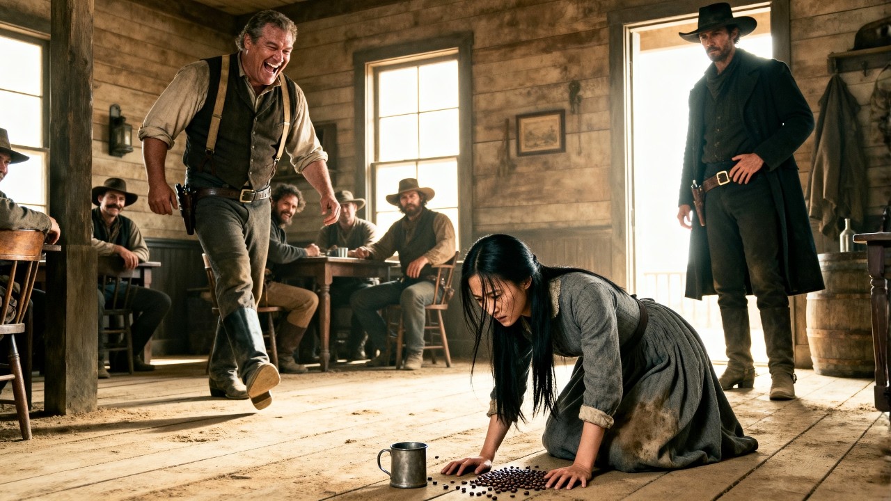 Humiliated on the Saloon Floor — Until the Gunslinger First Words Made Everyone Froze in Fear