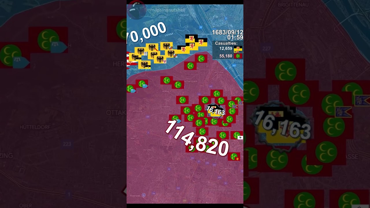 Winged Hussars - Battle of Vienna using Google Earth