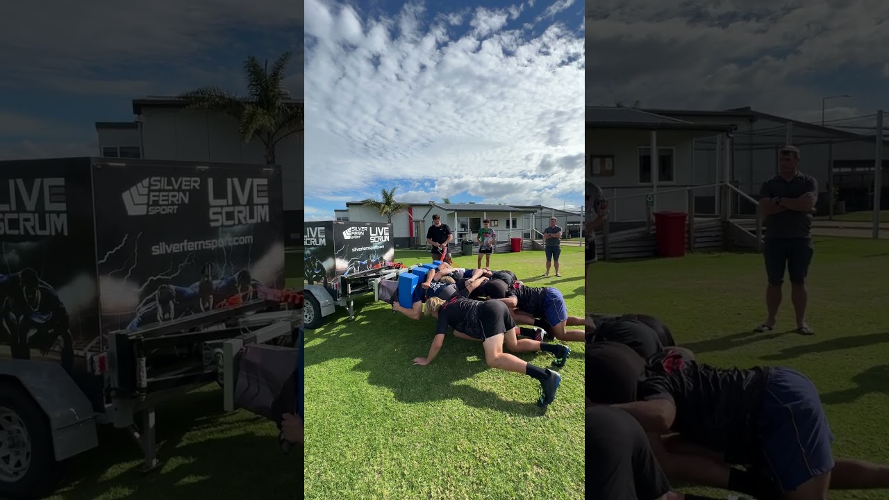 Mount Maunganui College Using the Silver Fern Live Scrum Machine