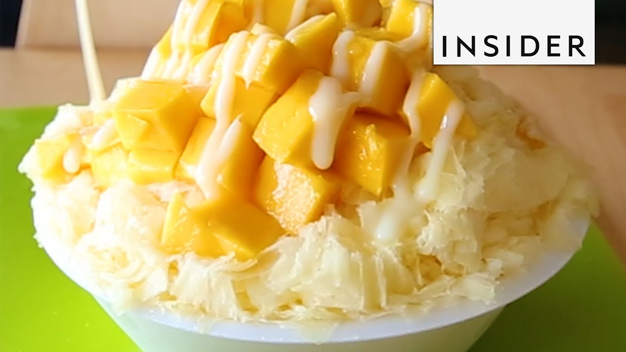 Mango And Coconut Milk Shaved Ice