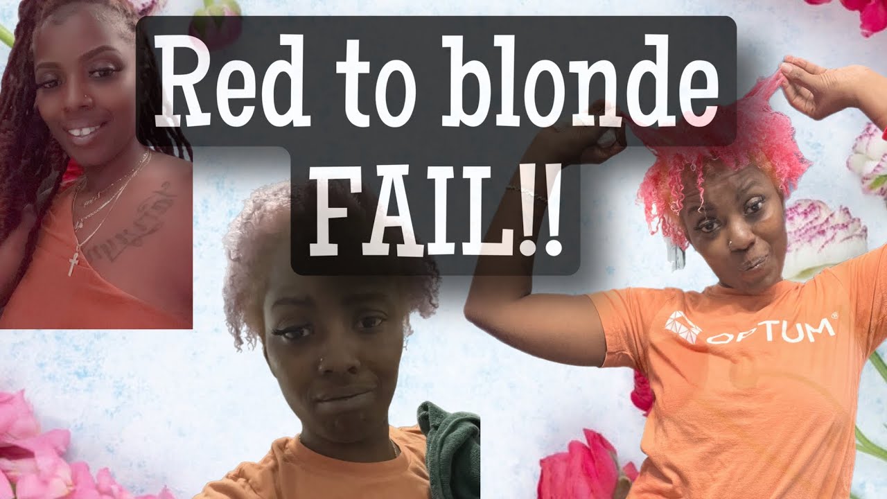 Red too blonde fail!! 🤭😹🥲 #redtoblonde #hair #athome #fail #bradmondo #bleach #dye #try