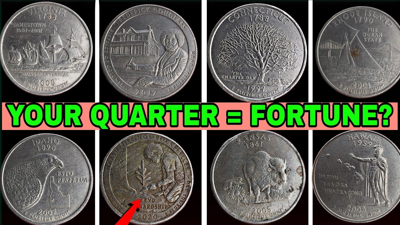 Top 10 U.S. State Quarters Worth Money | Hidden Treasures In Your Pocket Change!