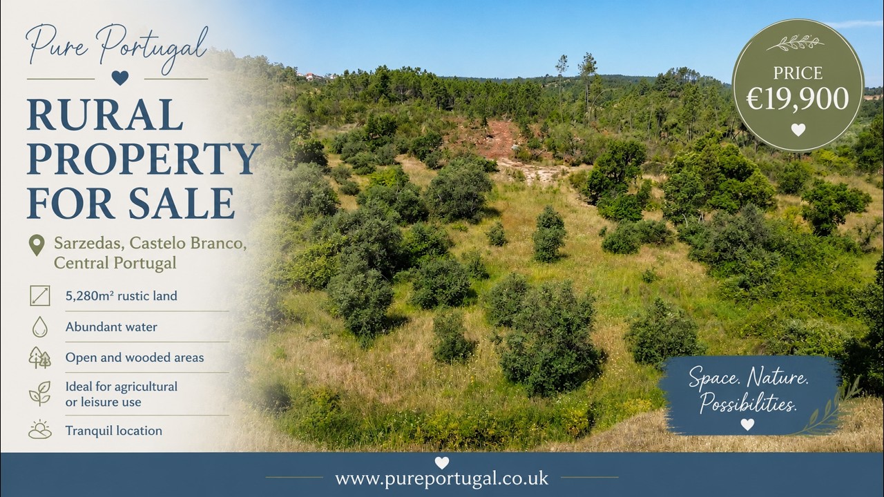 Rustic Land with Abundant Water for Sale in Sarzedas, Castelo Branco