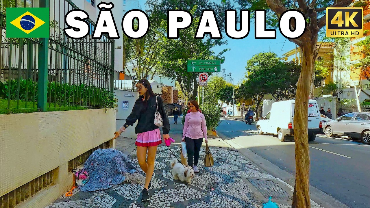 SÃO PAULO 4K 🇧🇷 | Caminhada Pelo Bairro da Consolação 🚶‍♂️🌆 | Passeio Urbano em Ultra HD