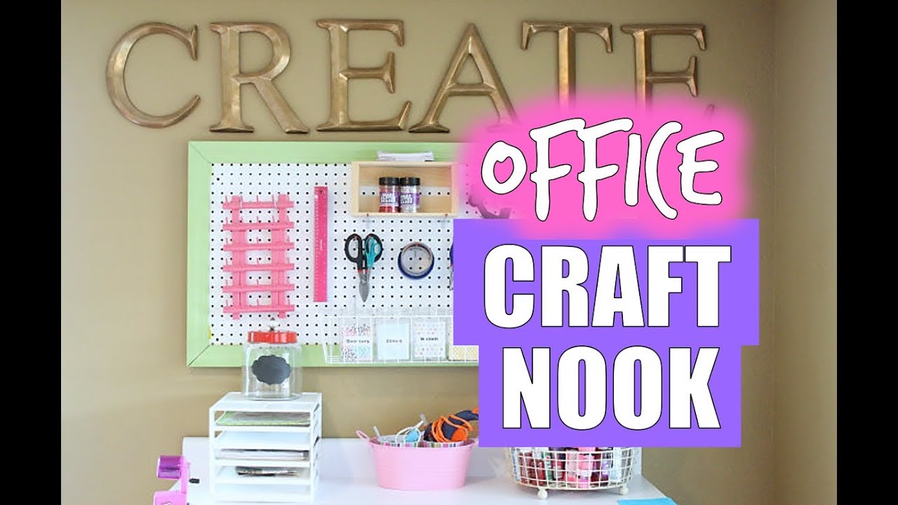 CRAFT NOOK ORGANIZATION | HOW I ORGANIZE CRAFT SUPPLIES IN MY OFFICE