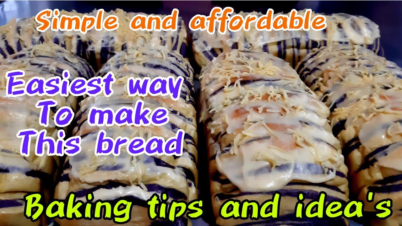 SIMPLE,MASARAP AT NAPAKA DALING GAWIN NA TINAPAY😊❤PAANO GUMAWA NG UBE CREAM LOAF?BREAD TIPS AND IDEA