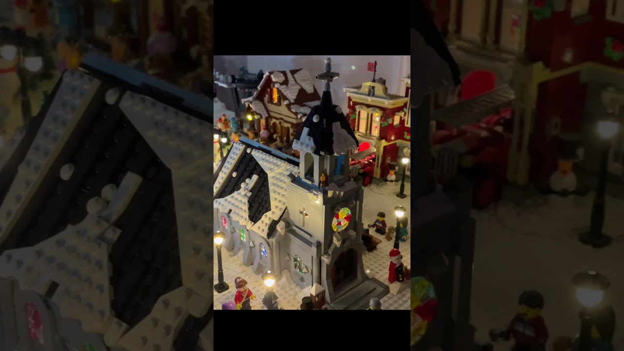HUGE LEGO Winter Village 2024 !!! Include Lights,Led and Motors