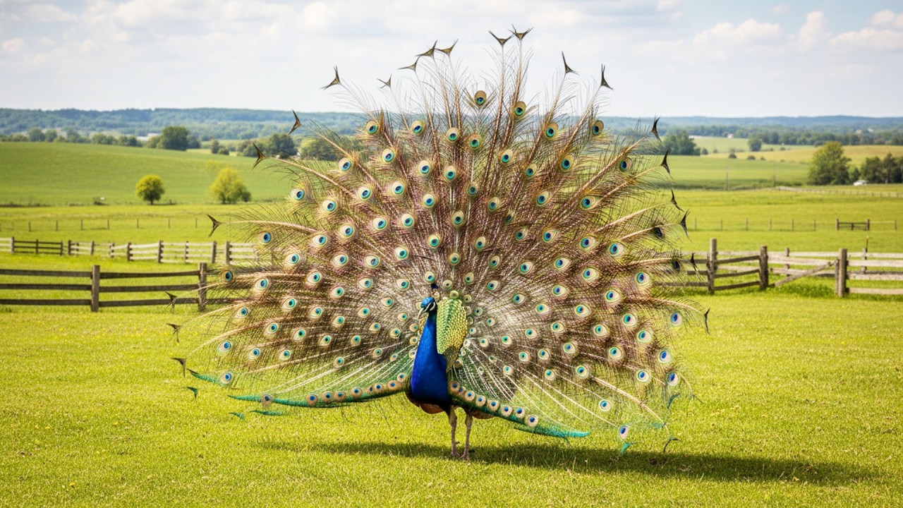 Inside Majestic Peacock Farming: Breeding Blue Peafowl & Ethically Harvesting Molted Feathers