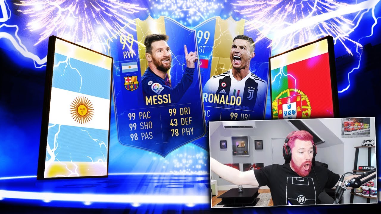 99 TOTS RONALDO & 99 TOTS MESSI IN ULTIMATE TOTS SBC PACKS! - FIFA 19 Ultimate Team