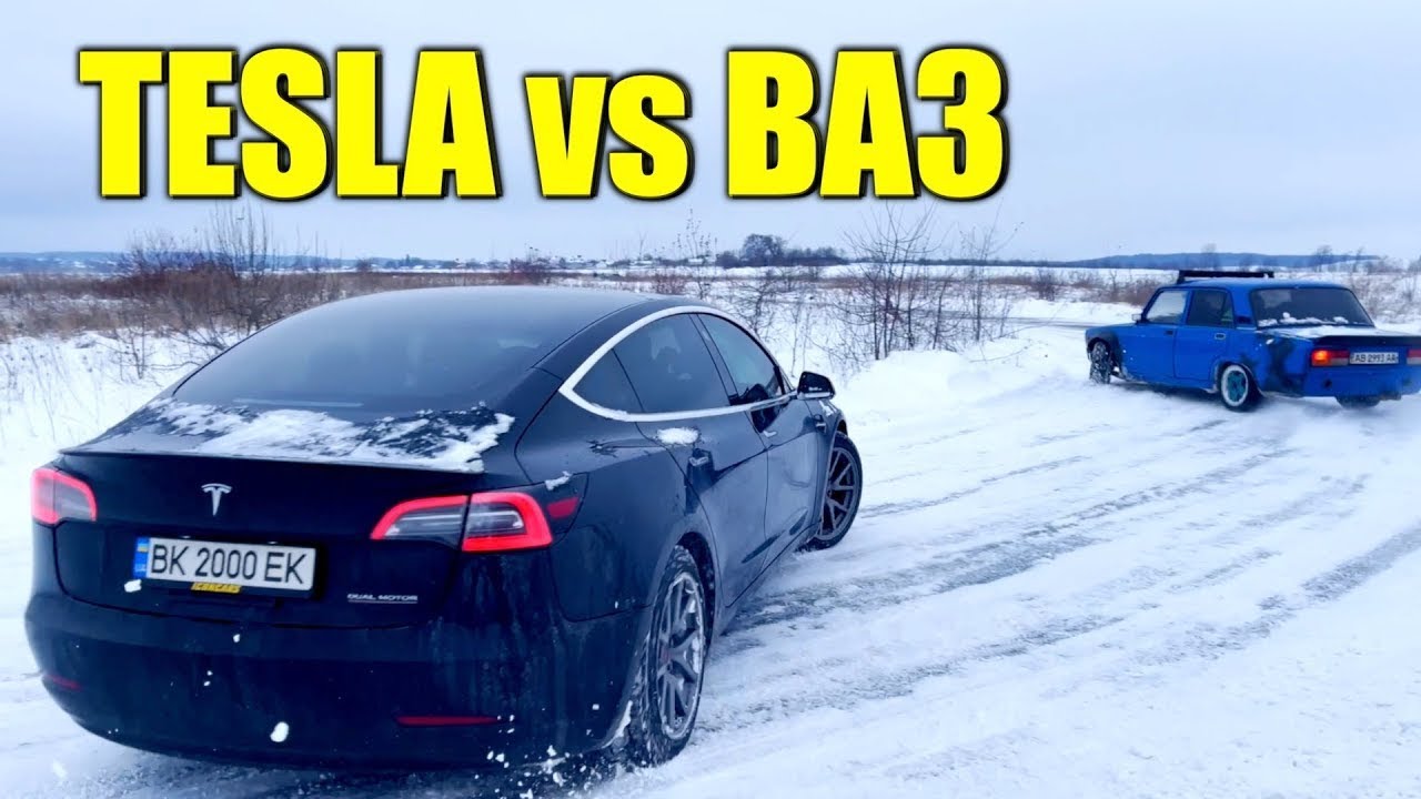 TESLA vs ЖИГУЛИ - ПАРНЫЙ ДРИФТ ( Видос с ПАТРЕОНА )