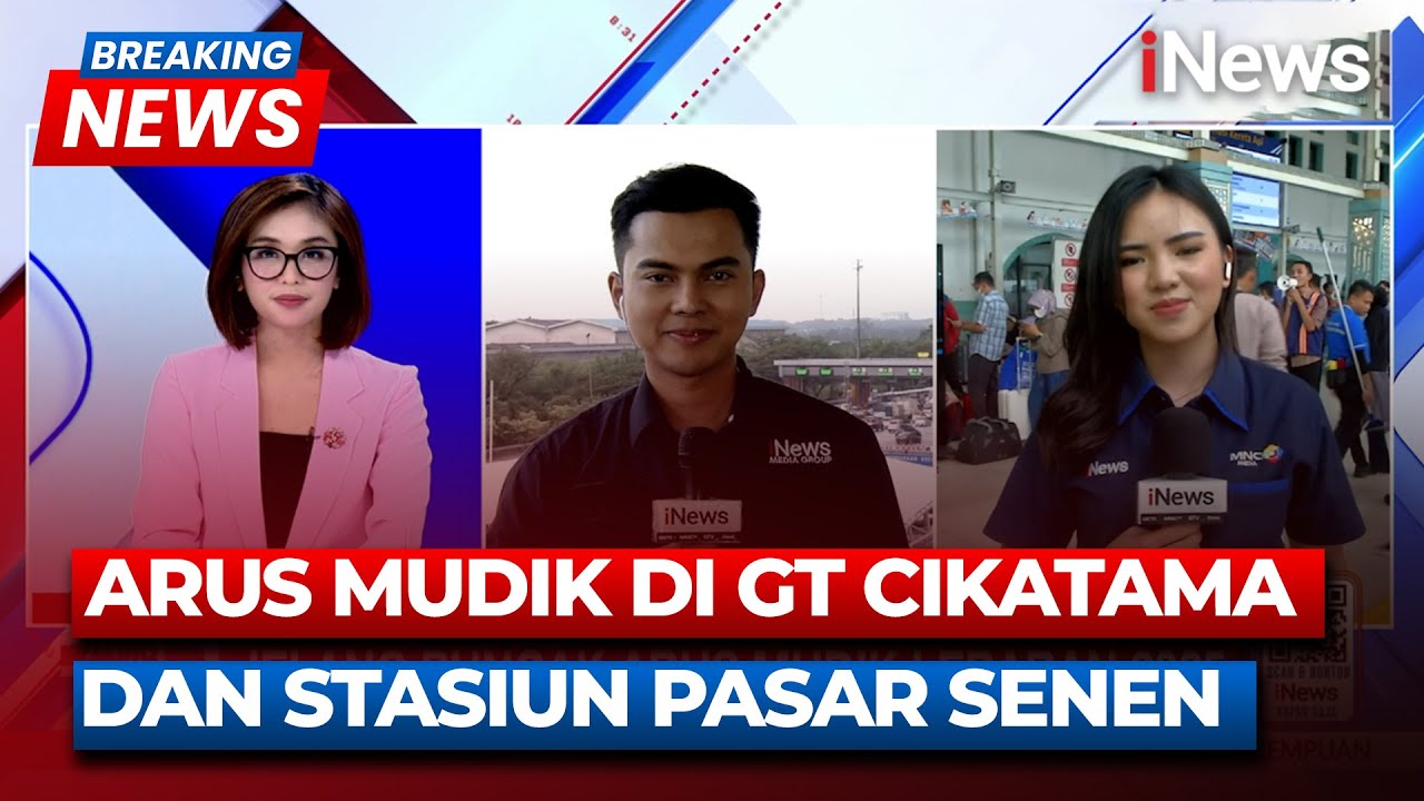 Breaking News Pantauan Arus Mudik Lebaran 2025 di GT Cikatama dan Stasiun Pasar Senen | 27/03