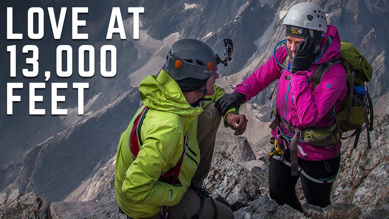 An Epic Proposal On A Mountain Peak