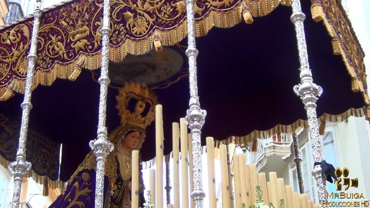 Virgen de las Lágrimas (Columna) 2016. Semana Santa Cádiz. Filarmónica de Conil