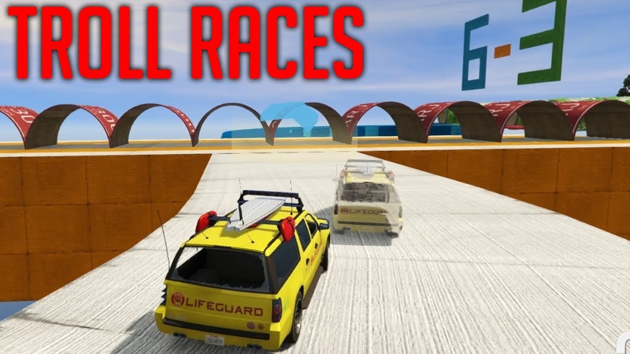 HOE LASTIG ZIJN DEZE TROLL RACES!? (GTA V Online Funny Races)