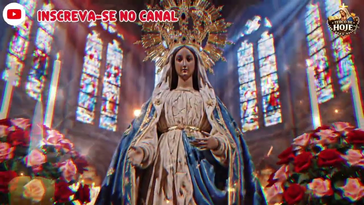 Santo Rosário | Terço de Hoje 16/03/2026 | Quaresma 2026 | 25º Dia | Mistérios Gozosos