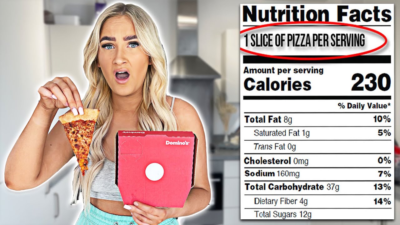 ONLY EATING THE RECOMMENDED SERVING SIZE FOR 24 HOURS!!