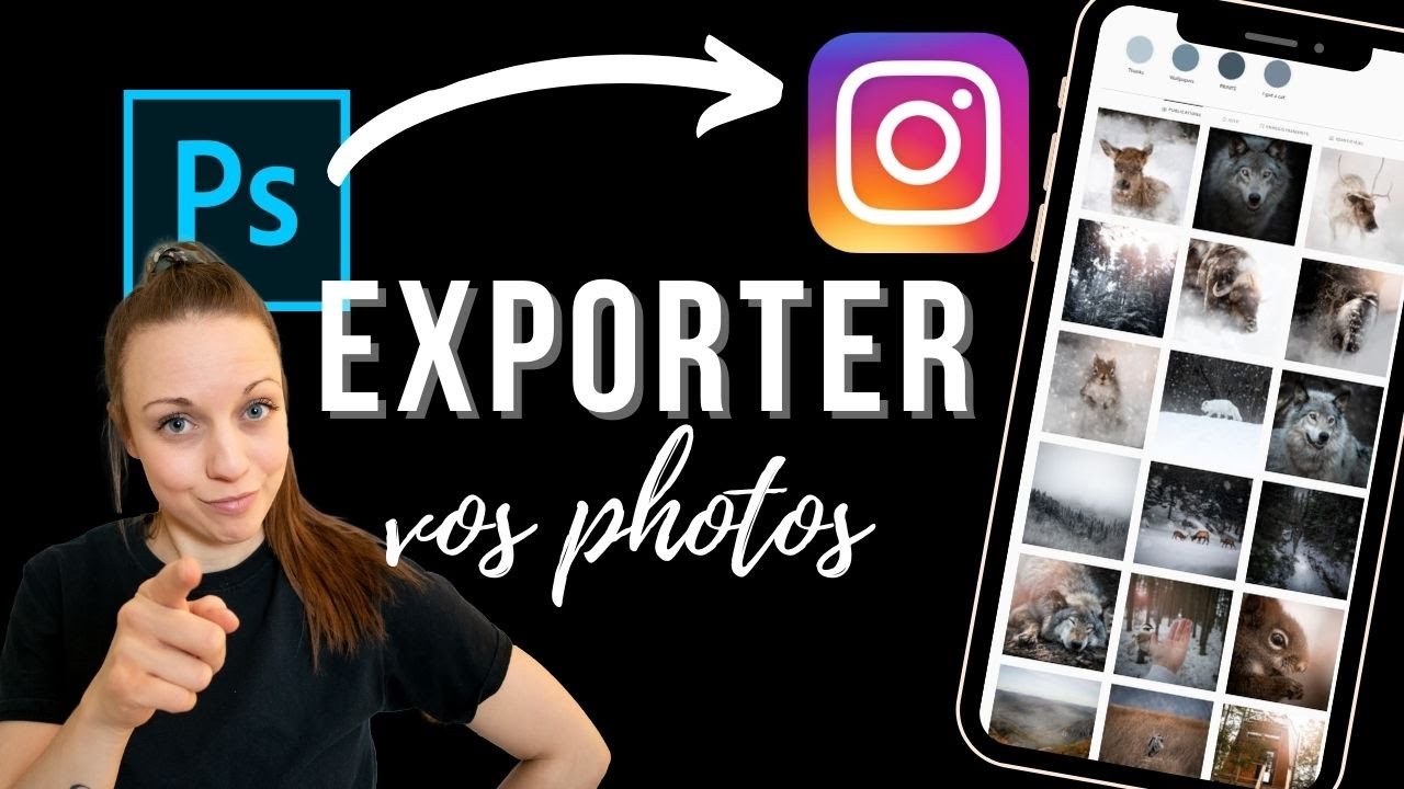 La meilleure qualité pour Instagram depuis PHOTOSHOP