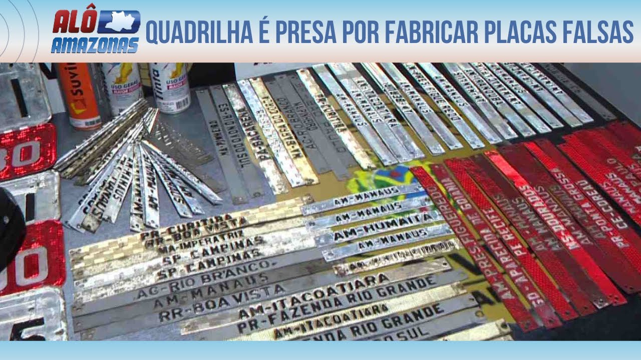 CLONADORES PROFISSIONAIS: Quadrilha fabricava placas para clonar veículos
