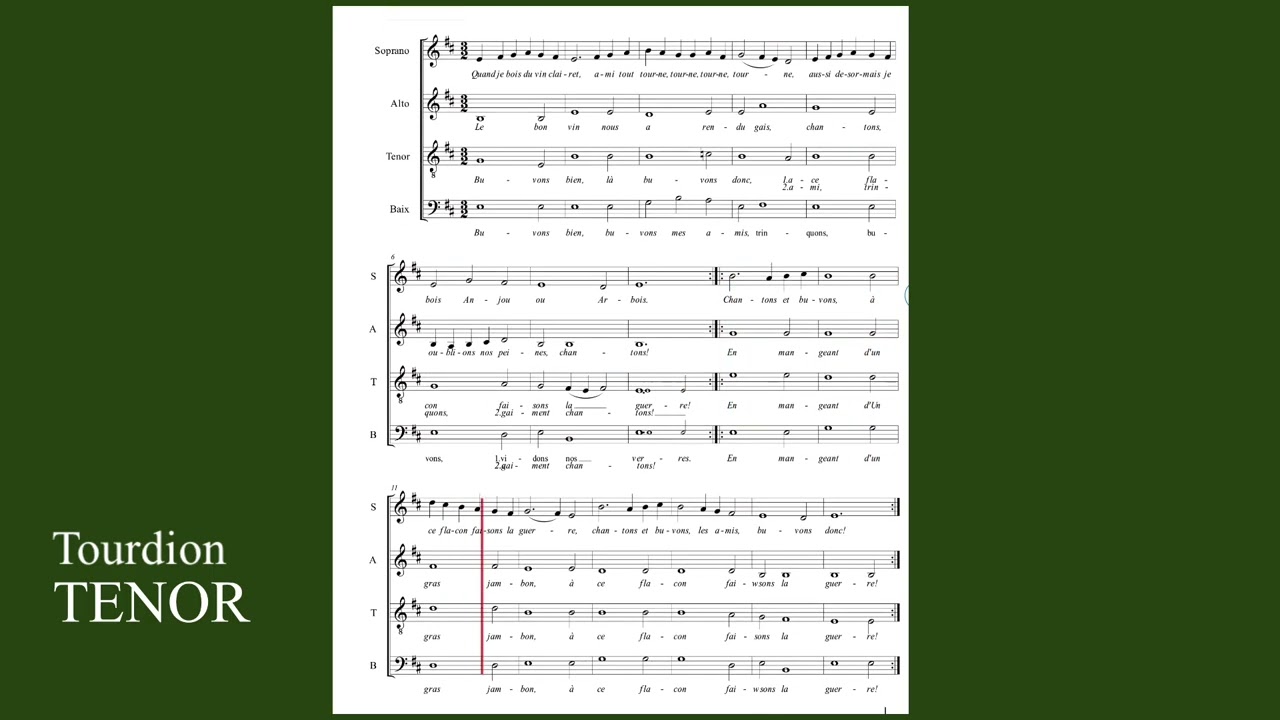 Tourdion, TENOR