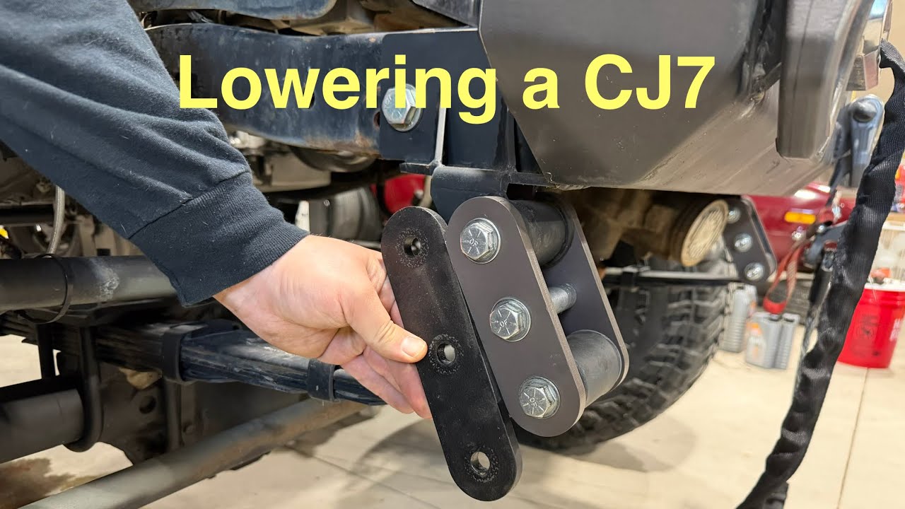 Removing CJ7 lift shackles
