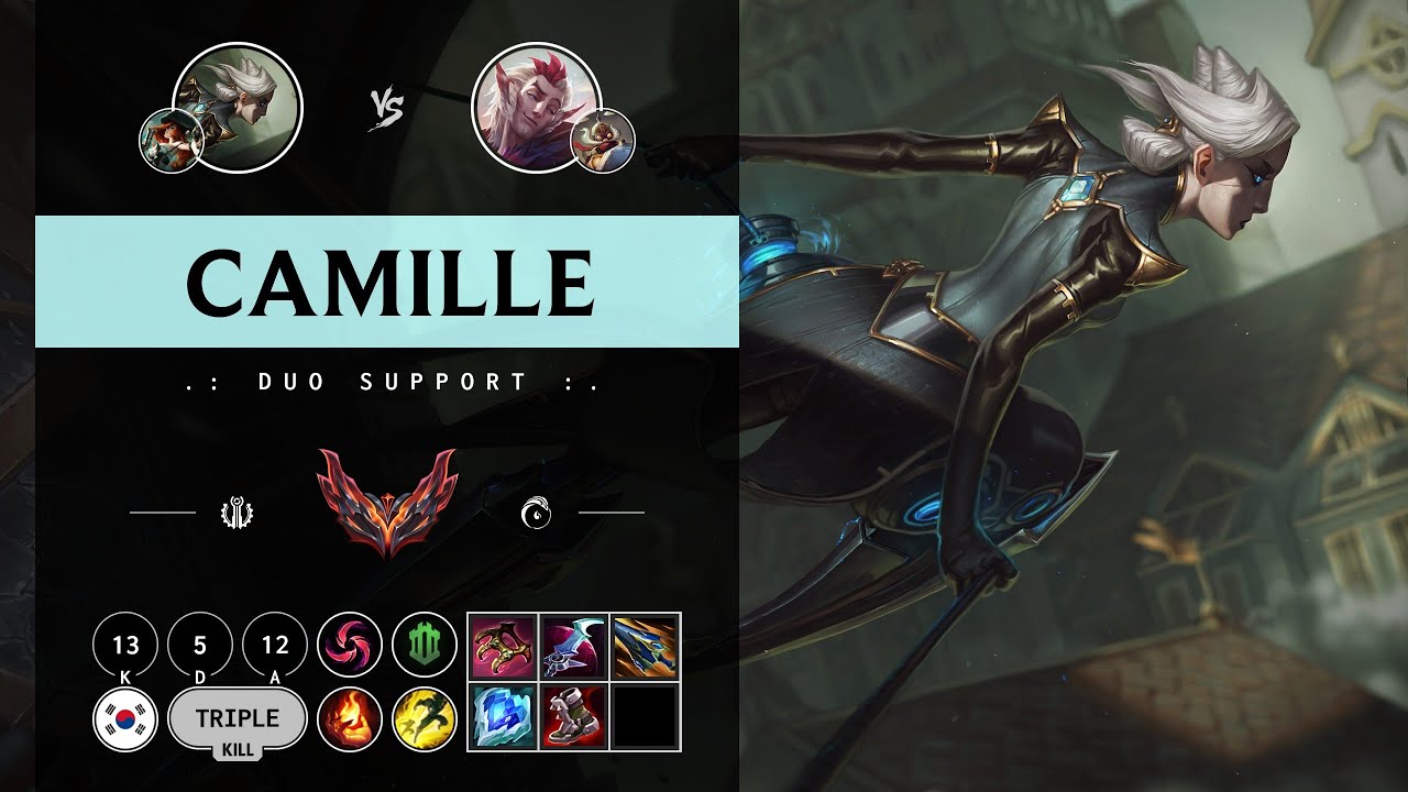 Camille Support vs Rakan - KR Grandmaster Patch 14.10