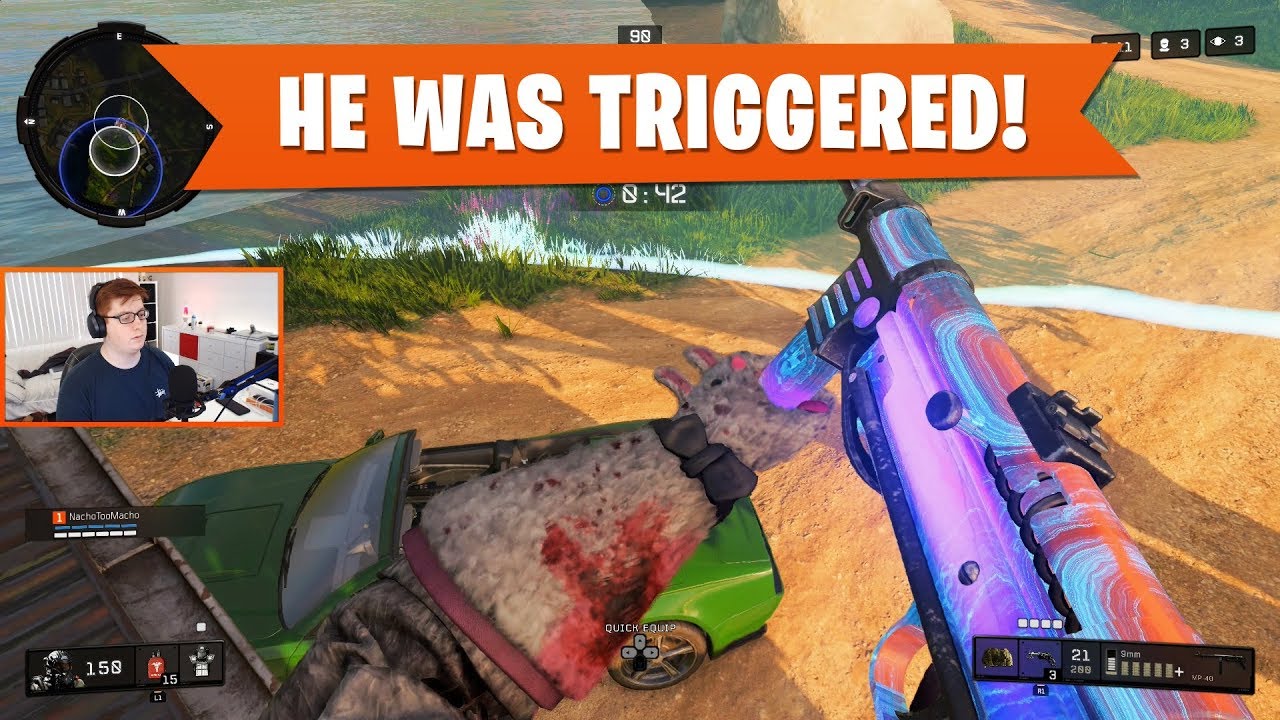 HE WAS TRIGGERED! | Black Ops 4 Blackout | PS4 Pro