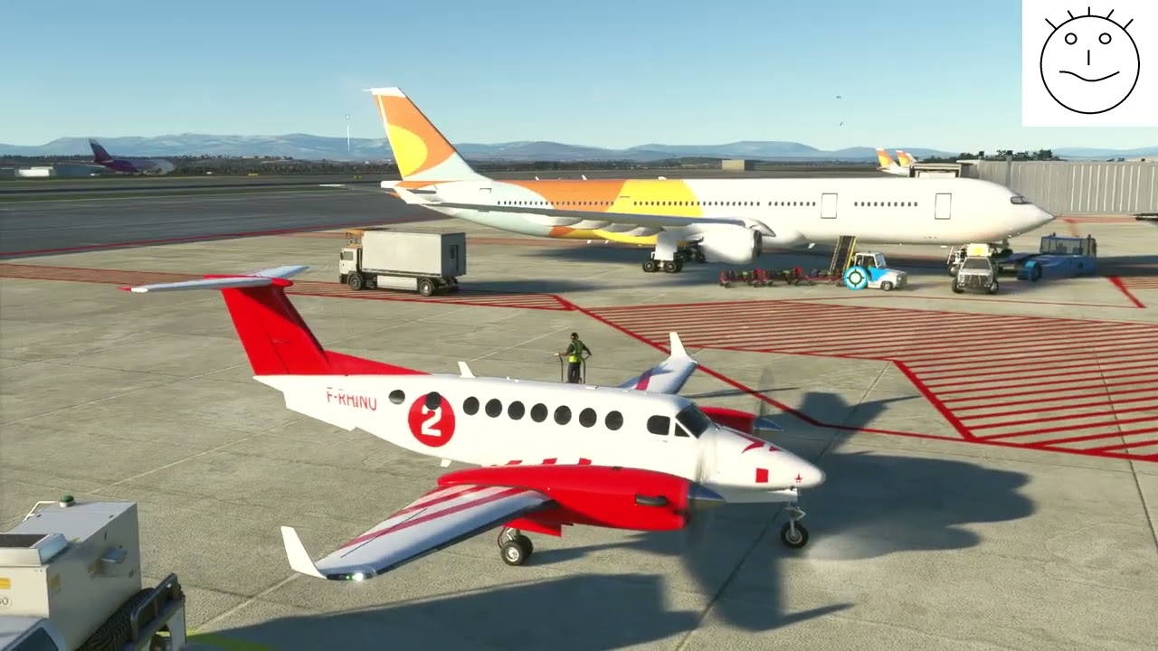Microsoft Flight Simulator   Vol en Textron Aviation Beechcraft King air 350I, tuto démarrage