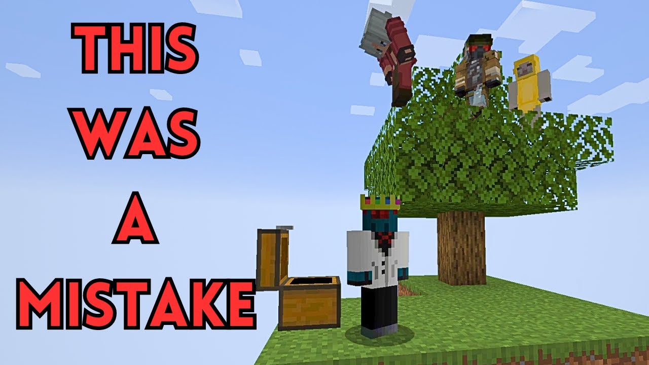 Четыре веселых идиота играют в Skyblock