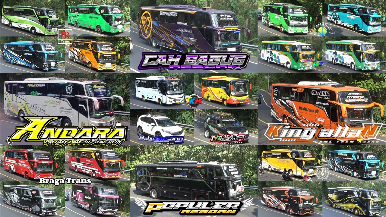 Mobil Bus Telolet Andara, King Allan, Cah Bagus, Populer, Devara, Kaisha, Sugar Baby, Baby Bintang