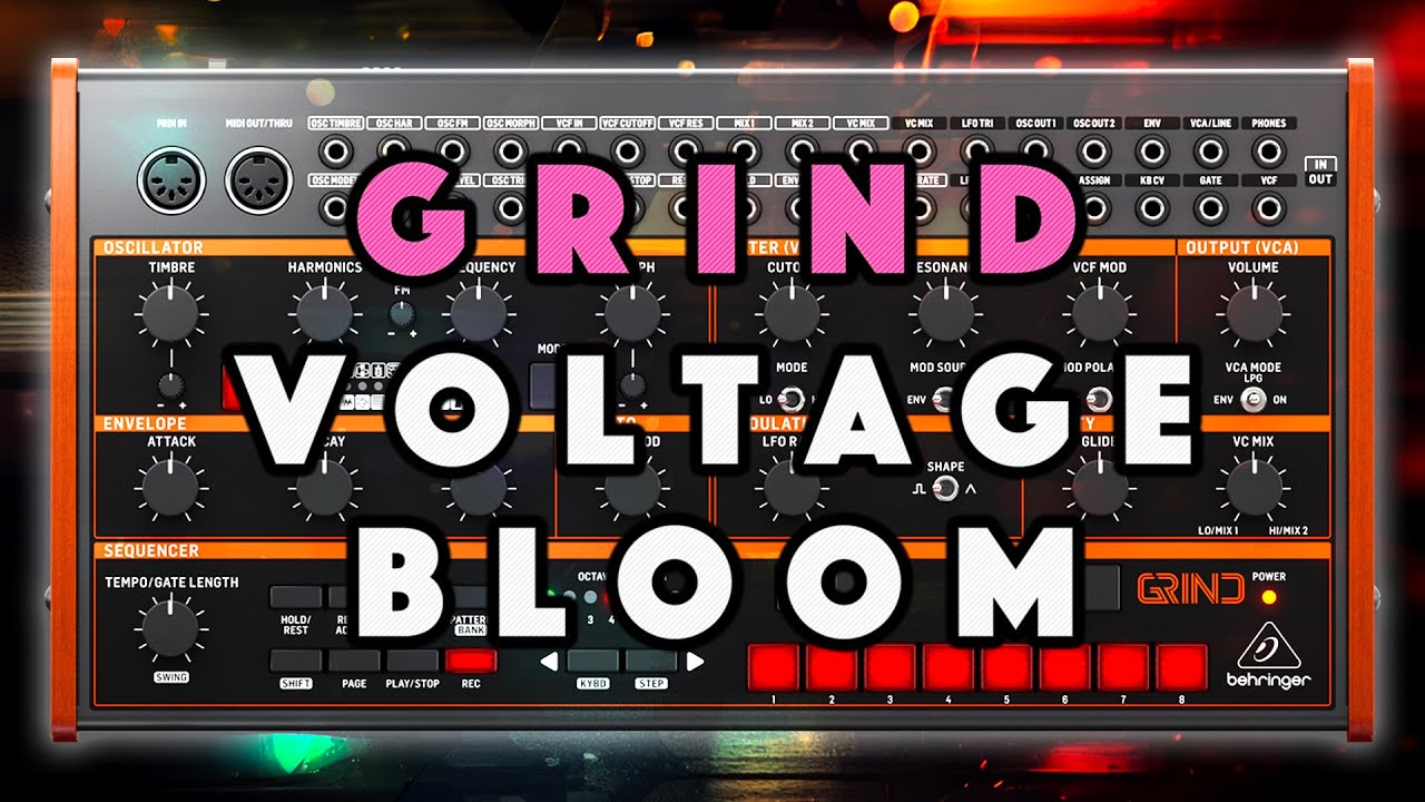 Behringer Grind 50 Custom Patches Sound Demo. No Talking