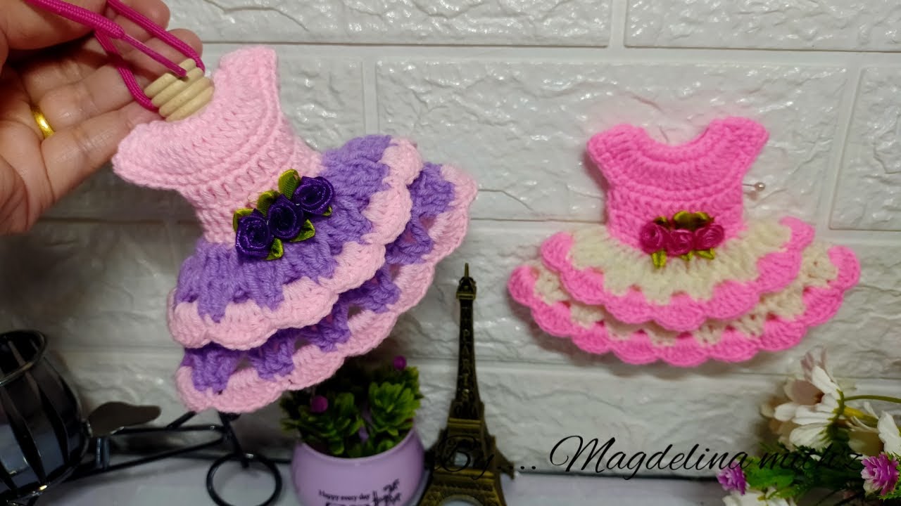 Crochet Car Perfume Gloves~ Toturial Mengait sarung minyak wangi kereta