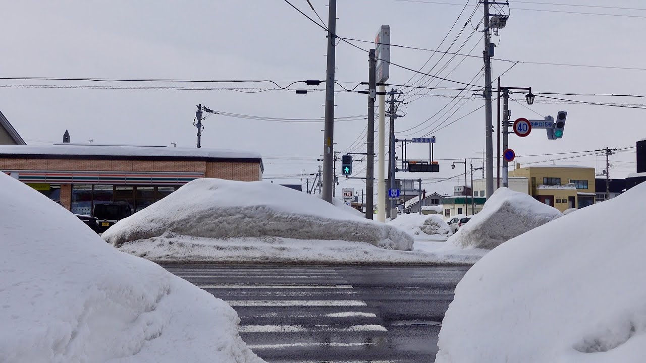 Hokkaido Naie Snowy Walk | 4K HDR
