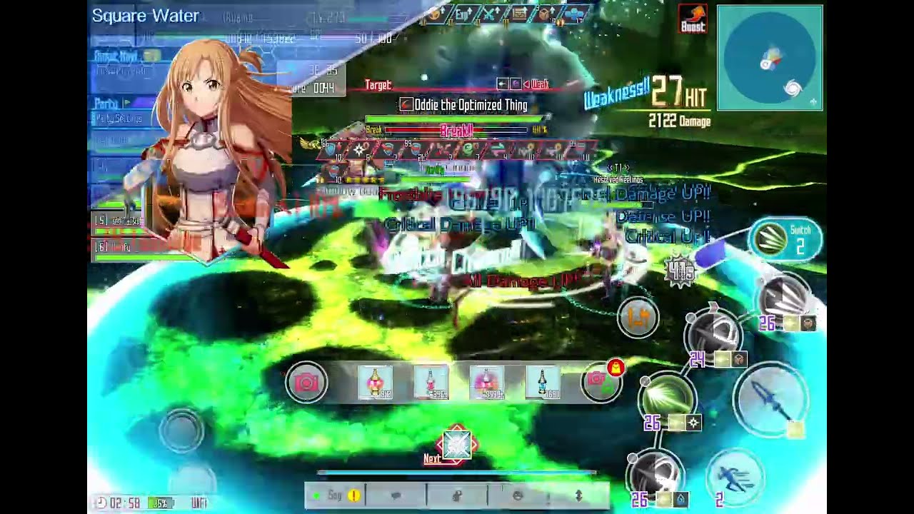 SAOIF: F19 Optimized Thing  / 19層最適怪 03:44.75 (strategies in description/ 附詳盡攻略方法於說明欄）