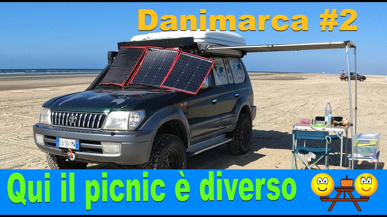 DANIMARCA 🌍 picnic offroad 🍝 viaggio camper 4x4  fuoristrada camperizzato e tenda da tetto 💚 vanlife