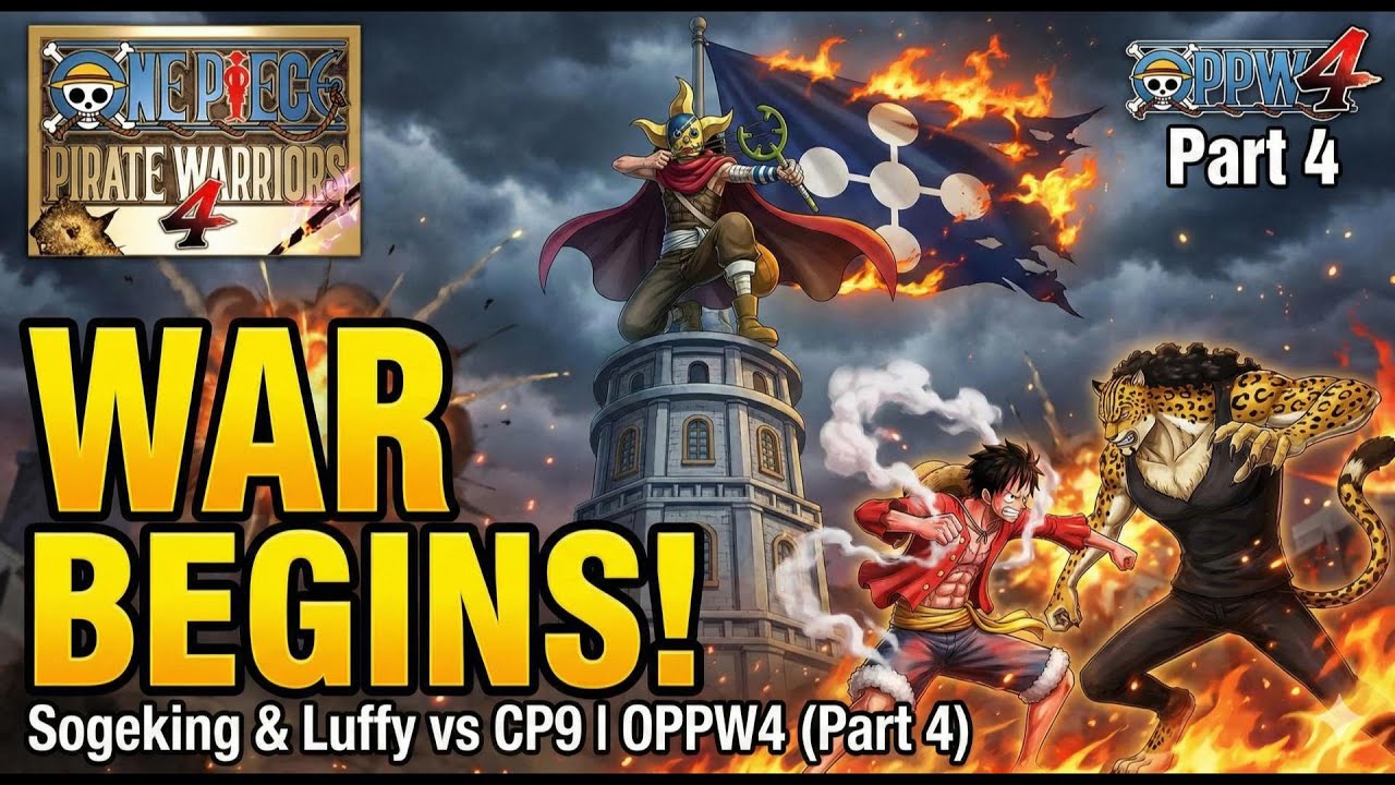 World Government Se Panga! 🔫 Sogeking & Luffy vs CP9 | OPPW4 - One Piece - Part 4