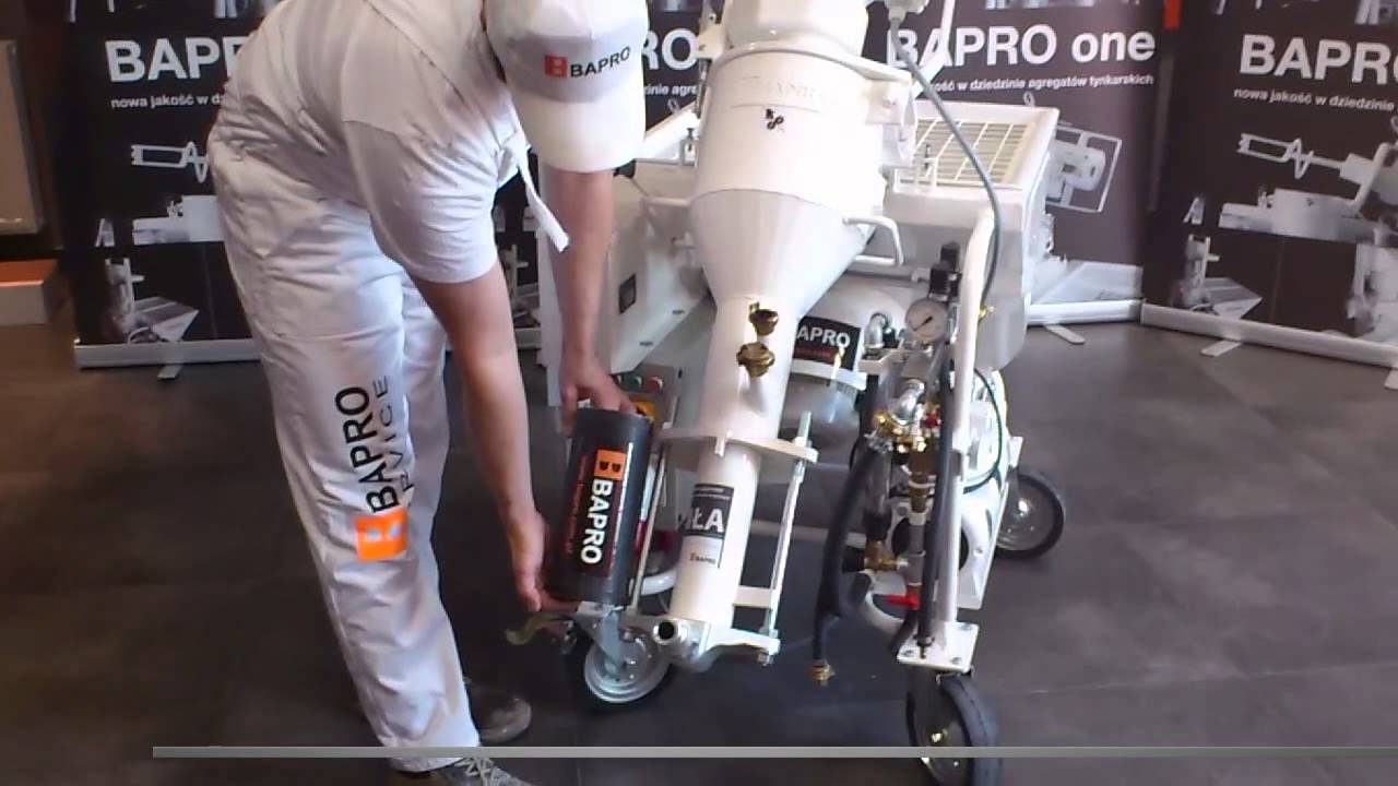 how it's made plastering machine BAPRO and advantages